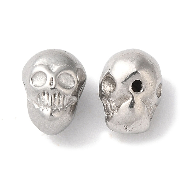 PandaHall 304 Stainless Steel Beads, Skull, Stainless Steel Color, 8x6x6mm, Hole: 1mm 304 Stainless Steel Skull
PandaHall 304 Stainless Steel Beads, Skull, Stainless Steel Color, 8x6x6mm, Hole: 1mm 304 Stainless Steel Skull