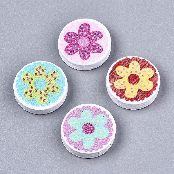 PandaHall Printed Wood Beads, Dyed, Flat Round with Flower Pattern, Mixed Color, 22x5mm, Hole: 1.6mm, about 450pcs/500g Wood Flat Round..., Multicolor
PandaHall Printed Wood Beads, Dyed, Flat Round with Flower Pattern, Mixed Color, 22x5mm, Hole: 1.6mm, about 450pcs/500g Wood Flat Round..., Multicolor