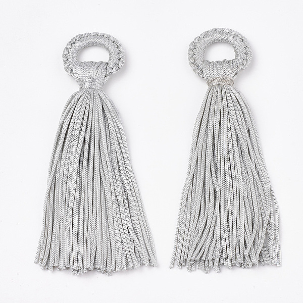 PandaHall Polyester Tassel Big Pendant Decorations, Light Grey, 98~110x24~26x10~15mm, Hole: 14mm Polyester Gray
PandaHall Polyester Tassel Big Pendant Decorations, Light Grey, 98~110x24~26x10~15mm, Hole: 14mm Polyester Gray