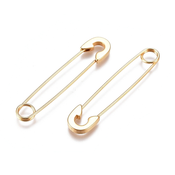 PandaHall Ion Plating(IP) 304 Stainless Steel Dangle Earrings, Safety Pin Shape, Real 18K Gold Plated, 38x8x1.5mm, Pin: 0.8mm 304 Stainless...
PandaHall Ion Plating(IP) 304 Stainless Steel Dangle Earrings, Safety Pin Shape, Real 18K Gold Plated, 38x8x1.5mm, Pin: 0.8mm 304 Stainless...