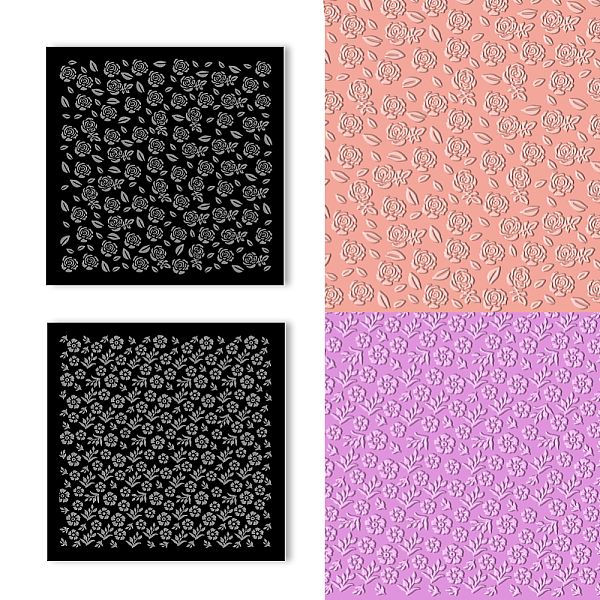 PandaHall Acrylic Clay Texture Boards, Square, Flower, 100x100mm, 2pcs/set Acrylic Flower Clear
PandaHall Acrylic Clay Texture Boards, Square, Flower, 100x100mm, 2pcs/set Acrylic Flower Clear