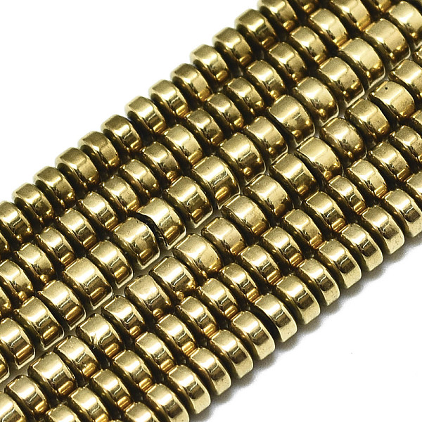 PandaHall Electroplate Non-magnetic Synthetic Hematite Beads Strands, Heishi Beads, Flat Round/Disc, Real 18K Gold Plated, 3x2mm, Hole: 1mm...
PandaHall Electroplate Non-magnetic Synthetic Hematite Beads Strands, Heishi Beads, Flat Round/Disc, Real 18K Gold Plated, 3x2mm, Hole: 1mm...