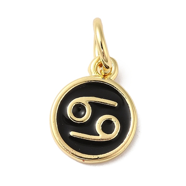PandaHall Real 18K Gold Plated Brass Enamel Charms, with Jump Ring, Long-Lasting Plated, Lead Free & Cadmium Free, Flat Round with Cancer..., Black
PandaHall Real 18K Gold Plated Brass Enamel Charms, with Jump Ring, Long-Lasting Plated, Lead Free & Cadmium Free, Flat Round with Cancer..., Black
