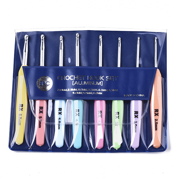 PandaHall Aluminum Diverse Size Crochet Hooks Set, with ABS Plastic Handle, for Braiding Crochet Sewing Tools, Platinum, Mixed Color..., Multicolor
PandaHall Aluminum Diverse Size Crochet Hooks Set, with ABS Plastic Handle, for Braiding Crochet Sewing Tools, Platinum, Mixed Color..., Multicolor