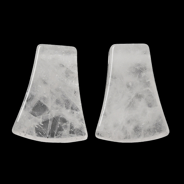 PandaHall Natural Quartz Crystal Pendants, Rock Crystal Pendants, Fan Charms, 40x28~30x7.5~10mm, Hole: 3~3.5mm Quartz Crystal Fan
PandaHall Natural Quartz Crystal Pendants, Rock Crystal Pendants, Fan Charms, 40x28~30x7.5~10mm, Hole: 3~3.5mm Quartz Crystal Fan