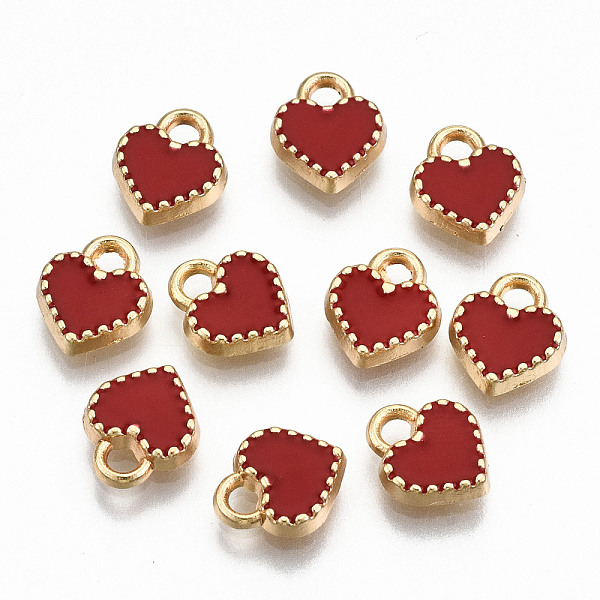 PandaHall Alloy Enamel Charms, Cadmium Free & Lead Free, Heart, Light Gold, Red, 8.5x7.5x2mm, Hole: 1.6mm Alloy+Enamel Heart Red
PandaHall Alloy Enamel Charms, Cadmium Free & Lead Free, Heart, Light Gold, Red, 8.5x7.5x2mm, Hole: 1.6mm Alloy+Enamel Heart Red