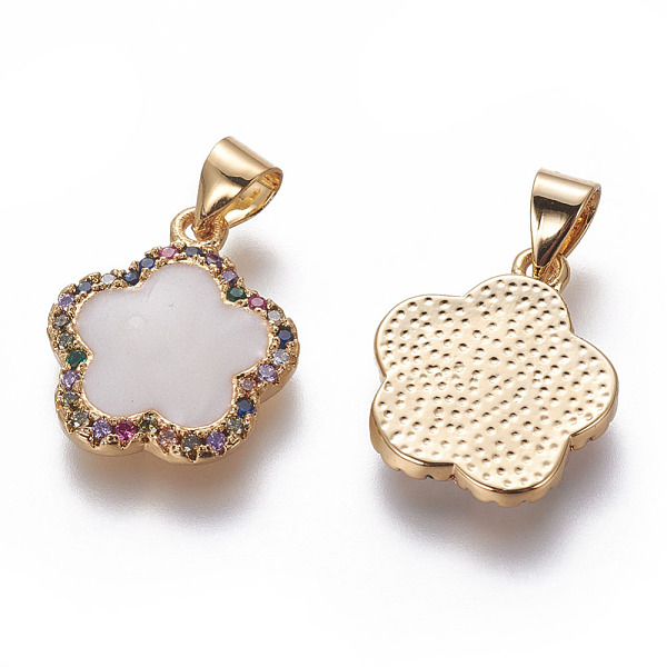 PandaHall Brass Enamel Pendants, with Cubic Zirconia, Flower, Golden, White, 16x14x2mm, Hole: 4x3.5mm Brass+Cubic Zirconia+Enamel Flower...
PandaHall Brass Enamel Pendants, with Cubic Zirconia, Flower, Golden, White, 16x14x2mm, Hole: 4x3.5mm Brass+Cubic Zirconia+Enamel Flower...