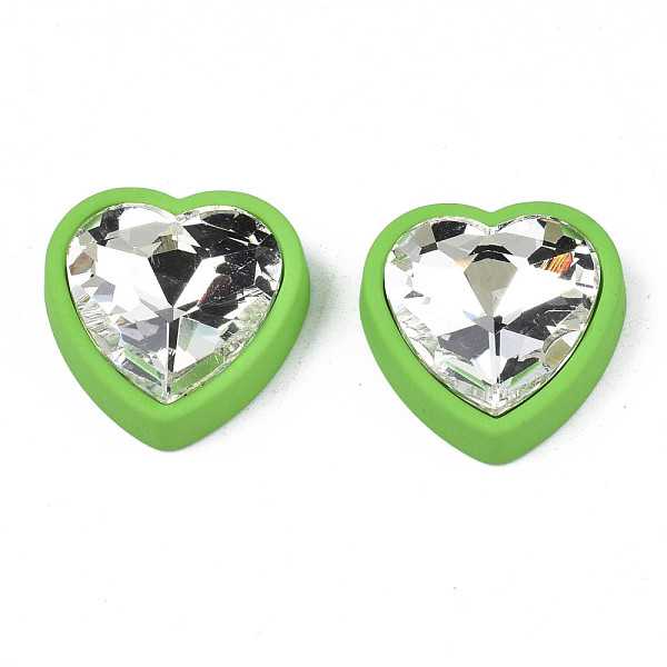 PandaHall Rubberized Style Acrylic Rhinestone Cabochons, Faceted, Heart, Lime, 22.5x22.5x8mm Acrylic Rhinestone Heart Green
PandaHall Rubberized Style Acrylic Rhinestone Cabochons, Faceted, Heart, Lime, 22.5x22.5x8mm Acrylic Rhinestone Heart Green