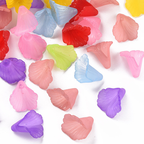 PandaHall Transparent Acrylic Bead Caps, Trumpet Flower Beads, Frosted, Flower, Mixed Color, 18x18x17mm, Hole: 1.5mm, about 700pcs/500g..., Multicolor
PandaHall Transparent Acrylic Bead Caps, Trumpet Flower Beads, Frosted, Flower, Mixed Color, 18x18x17mm, Hole: 1.5mm, about 700pcs/500g..., Multicolor