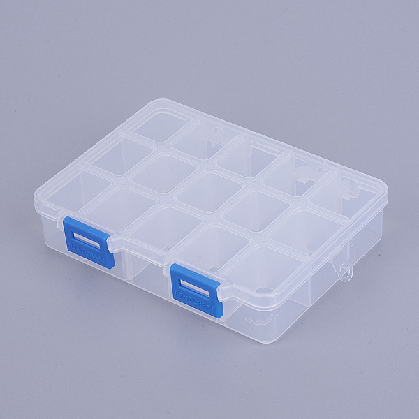 PandaHall Organizer Storage Plastic Box, Adjustable Dividers Boxes, Rectangle, Dodger Blue, 14x10.8x3cm, Compartment: 3x2.5cm, 15...
PandaHall Organizer Storage Plastic Box, Adjustable Dividers Boxes, Rectangle, Dodger Blue, 14x10.8x3cm, Compartment: 3x2.5cm, 15...