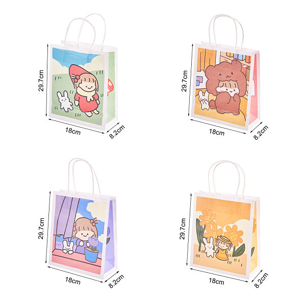 PandaHall Paper Bags, with Handles, Gift Bags, Shopping Bags with Cartoon Pattern, Rectangle, Mixed Color, 29.7x18x8.2cm, 2pcs/color, 4..., Multicolor
PandaHall Paper Bags, with Handles, Gift Bags, Shopping Bags with Cartoon Pattern, Rectangle, Mixed Color, 29.7x18x8.2cm, 2pcs/color, 4..., Multicolor