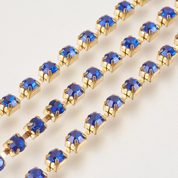 PandaHall Brass Rhinestone Strass Chains, Rhinestone Cup Chain, 1440pcs rhinestone/bundles, Grade A, Sapphire, 3.1mm, about 26.24 Feet..., Blue
PandaHall Brass Rhinestone Strass Chains, Rhinestone Cup Chain, 1440pcs rhinestone/bundles, Grade A, Sapphire, 3.1mm, about 26.24 Feet..., Blue