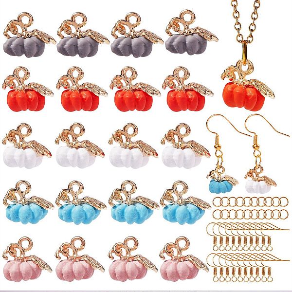 PandaHall DIY Earring Making Kit, Including 20Pcs Pumpkin Alloy Pendants, Spray Painted, 20Pcs Iron Open Jump Rings, 20Pcs Brass Earring..., Multicolor
PandaHall DIY Earring Making Kit, Including 20Pcs Pumpkin Alloy Pendants, Spray Painted, 20Pcs Iron Open Jump Rings, 20Pcs Brass Earring..., Multicolor