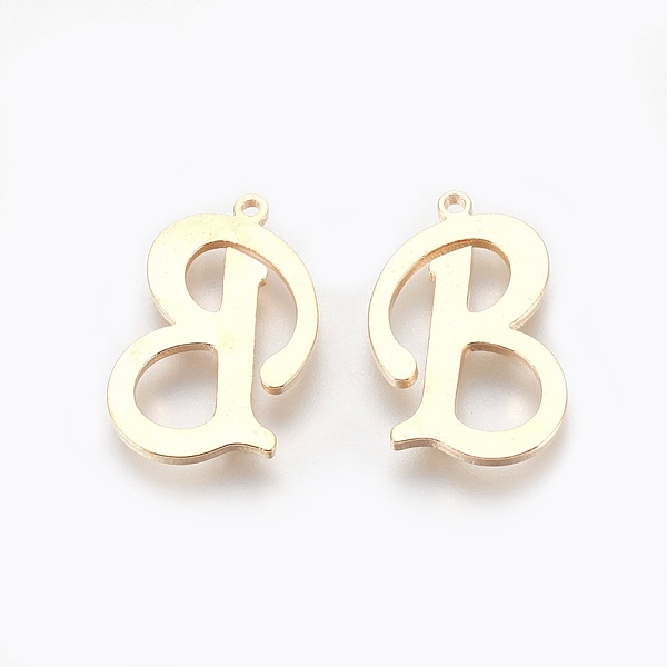 PandaHall Rack Plating Brass Pendants, Letter, Light Gold, Letter.B, 14.5~20.5x12.5~13.5x1mm, Hole: 0.8~1mm Brass Letter
PandaHall Rack Plating Brass Pendants, Letter, Light Gold, Letter.B, 14.5~20.5x12.5~13.5x1mm, Hole: 0.8~1mm Brass Letter