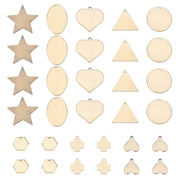 PandaHall Brass Pendants, Mixed Shapes, Antique Bronze, 32pcs/box Brass Mixed Shapes
PandaHall Brass Pendants, Mixed Shapes, Antique Bronze, 32pcs/box Brass Mixed Shapes