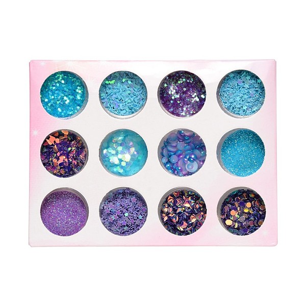 PandaHall Nail Art Decorations, PVC Plastic Sequins/Paillette and Resin Cabochons, Hexagon & Star & Moon & teardrop, & Diamond & Half Round..., Multicolor
PandaHall Nail Art Decorations, PVC Plastic Sequins/Paillette and Resin Cabochons, Hexagon & Star & Moon & teardrop, & Diamond & Half Round..., Multicolor