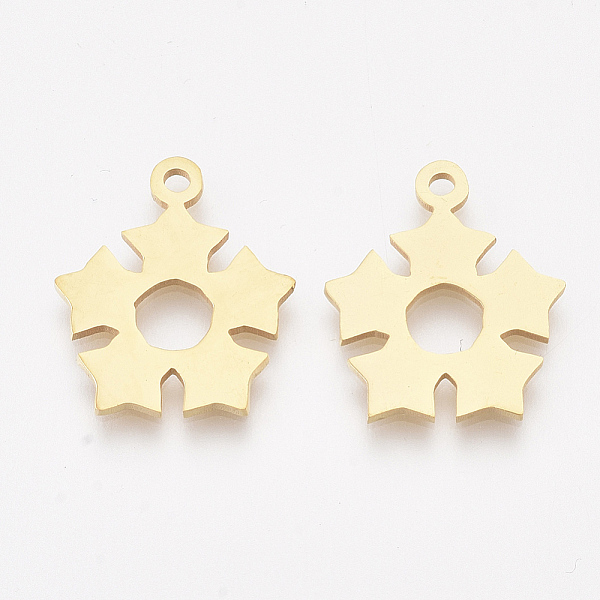 PandaHall 201 Stainless Steel Pendants, Flower, Golden, 18x15.5x1mm, Hole: 1.5mm 201 Stainless Steel Flower
PandaHall 201 Stainless Steel Pendants, Flower, Golden, 18x15.5x1mm, Hole: 1.5mm 201 Stainless Steel Flower