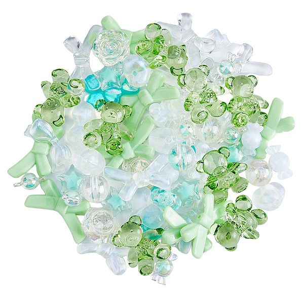 PandaHall SUPERFINDINGS 144Pcs 18 Style Spring Acrylic Bead Light Green Bowknot Bead Clear Flower Bracelet Bead Heart Necklace Bead DIY Bear..., Multicolor
PandaHall SUPERFINDINGS 144Pcs 18 Style Spring Acrylic Bead Light Green Bowknot Bead Clear Flower Bracelet Bead Heart Necklace Bead DIY Bear..., Multicolor