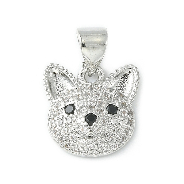 PandaHall Brass Micro Pave Cubic Zirconia Charms, Dog Head Charm, Platinum, 12x11.5x3.8mm, Hole: 4.5x3.5mm Brass+Cubic Zirconia Dog Clear
PandaHall Brass Micro Pave Cubic Zirconia Charms, Dog Head Charm, Platinum, 12x11.5x3.8mm, Hole: 4.5x3.5mm Brass+Cubic Zirconia Dog Clear