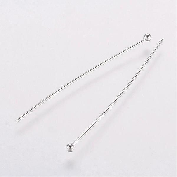 PandaHall Rack Plating Brass Ball Head pins, Long-Lasting Plated, Electroplated, Platinum, 40.5x0.5mm, 24 Gauge, Head: 2mm Brass
PandaHall Rack Plating Brass Ball Head pins, Long-Lasting Plated, Electroplated, Platinum, 40.5x0.5mm, 24 Gauge, Head: 2mm Brass