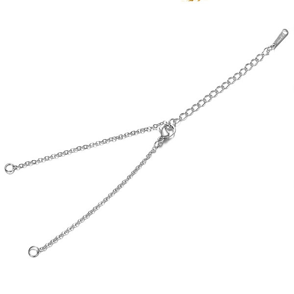 PandaHall 201 Stainless Steel Bracelet Making, with Cable Chain and Lobster Claw Clasps, Stainless Steel Color, 5 inch~5-1/4 inch...
PandaHall 201 Stainless Steel Bracelet Making, with Cable Chain and Lobster Claw Clasps, Stainless Steel Color, 5 inch~5-1/4 inch...