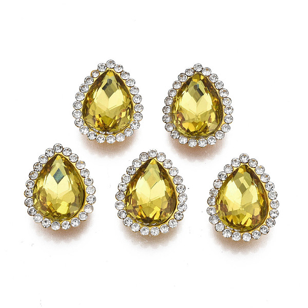 PandaHall Sew on Rhinestone, Transparent Glass Rhinestone, with Iron Prong Settings, Faceted, Teardrop, Khaki, 18x14x7mm, Hole: 1.6mm Glass..., Yellow
PandaHall Sew on Rhinestone, Transparent Glass Rhinestone, with Iron Prong Settings, Faceted, Teardrop, Khaki, 18x14x7mm, Hole: 1.6mm Glass..., Yellow
