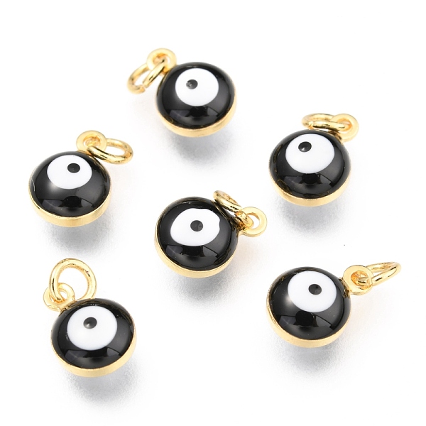 PandaHall Brass Enamel Charms, Real 18K Gold Plated, Long-Lasting Plated, with Jump Ring, Evil Eye, Black, 9.5x6.5x4.5mm, Hole: 2.5mm...
PandaHall Brass Enamel Charms, Real 18K Gold Plated, Long-Lasting Plated, with Jump Ring, Evil Eye, Black, 9.5x6.5x4.5mm, Hole: 2.5mm...