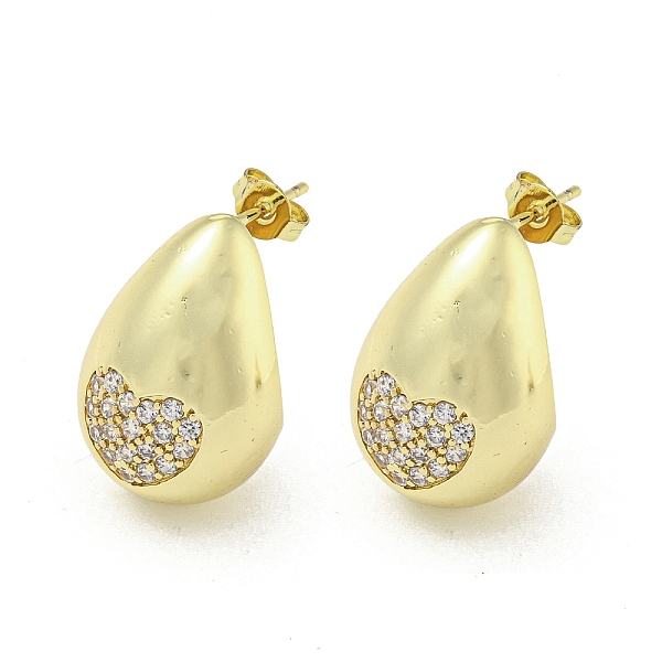 PandaHall Brass with Cubic Zirconia Stud Earrings, Teardrop, Golden, 21x14mm Cubic Zirconia Teardrop Clear
PandaHall Brass with Cubic Zirconia Stud Earrings, Teardrop, Golden, 21x14mm Cubic Zirconia Teardrop Clear