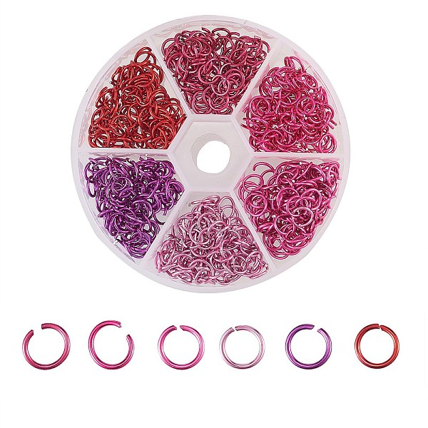 PandaHall 600pcs 6 Colors Aluminum Jump Rings, Open Jump Rings, Round Ring, Mixed Color, 6x0.8mm, Inner Diameter: 4.4mm Aluminum Ring..., Multicolor
PandaHall 600pcs 6 Colors Aluminum Jump Rings, Open Jump Rings, Round Ring, Mixed Color, 6x0.8mm, Inner Diameter: 4.4mm Aluminum Ring..., Multicolor