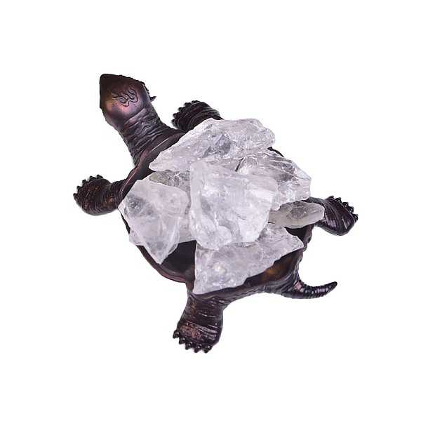 PandaHall Nuggets Natural Quartz Crystal Ornaments, with Metal Sea Turtle Holder for Home Office Home Feng Shui Decoration, 115x85mm Quartz...
PandaHall Nuggets Natural Quartz Crystal Ornaments, with Metal Sea Turtle Holder for Home Office Home Feng Shui Decoration, 115x85mm Quartz...