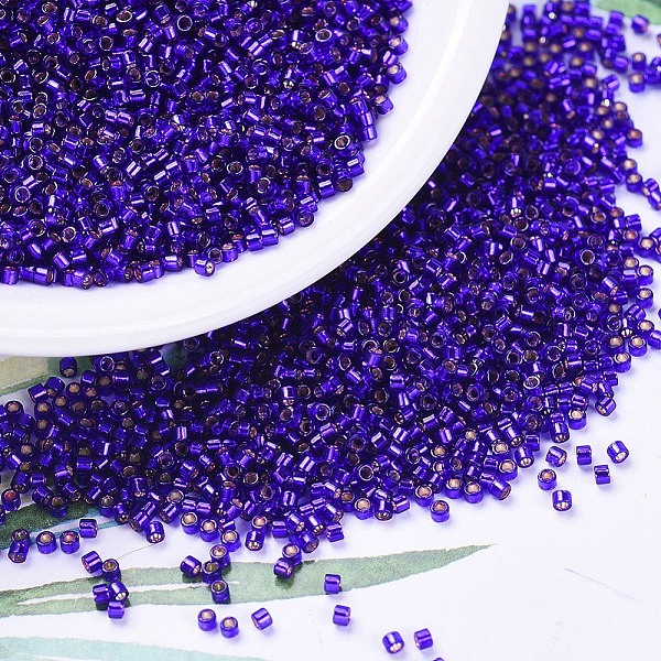 PandaHall MIYUKI Delica Beads, Cylinder, Japanese Seed Beads, 11/0, (DB0610) Dyed Silver Lined Dark Violet, 1.3x1.6mm, Hole: 0.8mm, about..., Purple
PandaHall MIYUKI Delica Beads, Cylinder, Japanese Seed Beads, 11/0, (DB0610) Dyed Silver Lined Dark Violet, 1.3x1.6mm, Hole: 0.8mm, about..., Purple