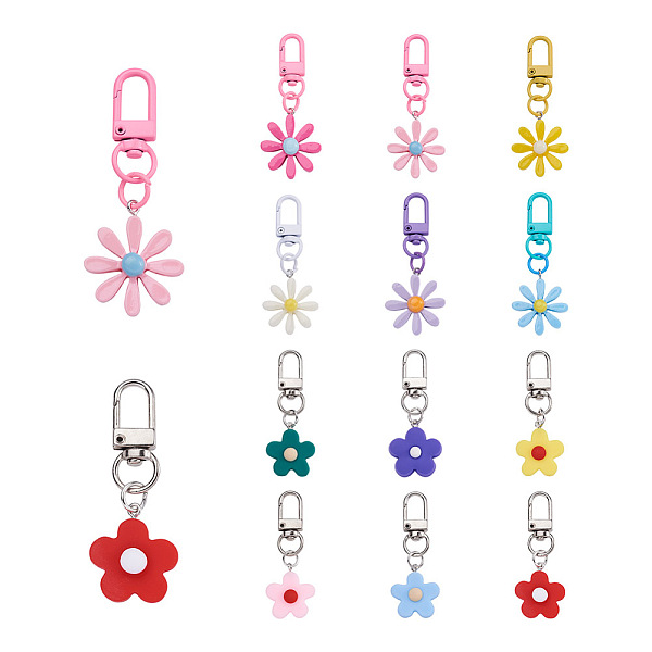 PandaHall Biyun 12Pcs 12 Colors Resin/Acrylic Pendants Keychains, with Iron Findings, for Earphone, Keychains Decoration, Flower, Mixed..., Multicolor
PandaHall Biyun 12Pcs 12 Colors Resin/Acrylic Pendants Keychains, with Iron Findings, for Earphone, Keychains Decoration, Flower, Mixed..., Multicolor