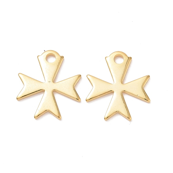 PandaHall 304 Stainless Steel Charms, Cross, Golden, 14.4x13x1mm, Hole: 2mm. 304 Stainless Steel Cross
PandaHall 304 Stainless Steel Charms, Cross, Golden, 14.4x13x1mm, Hole: 2mm. 304 Stainless Steel Cross