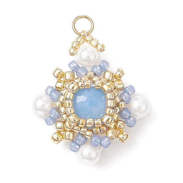 PandaHall K9 Glass & Shell Pearl & Seed Braided Pendants, Rhombus Charms, Light Blue, 25.5x23x7mm, Hole: 2mm K9 Glass Rhombus
PandaHall K9 Glass & Shell Pearl & Seed Braided Pendants, Rhombus Charms, Light Blue, 25.5x23x7mm, Hole: 2mm K9 Glass Rhombus