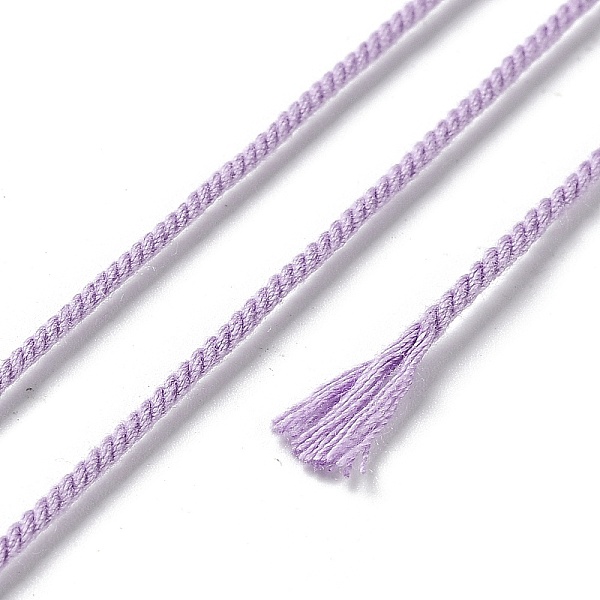 PandaHall Polyester Twisted Cord, Round, for DIY Jewelry Making, Lilac, 1.2mm, about 38.28 Yards(35m)/Roll Polyester Purple
PandaHall Polyester Twisted Cord, Round, for DIY Jewelry Making, Lilac, 1.2mm, about 38.28 Yards(35m)/Roll Polyester Purple