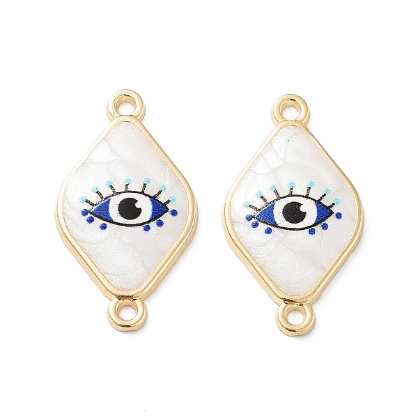 PandaHall Rack Plating Alloy Enamel Connector Charms, Resin Evil Eye Links, Cadmium Free & Nickel Free & Lead Free, Golden, Rhombus...
PandaHall Rack Plating Alloy Enamel Connector Charms, Resin Evil Eye Links, Cadmium Free & Nickel Free & Lead Free, Golden, Rhombus...