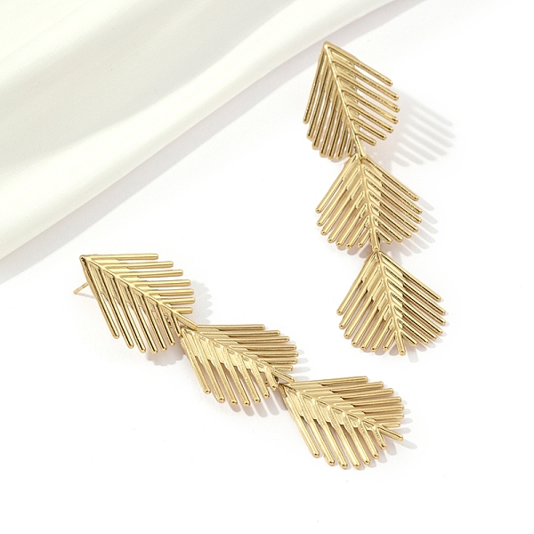 PandaHall 201 Stainless Steel Leaf Dangle Stud Earrings, with 304 Stainless Steel Pins, Golden, 70.5x20mm 201 Stainless Steel Leaf
PandaHall 201 Stainless Steel Leaf Dangle Stud Earrings, with 304 Stainless Steel Pins, Golden, 70.5x20mm 201 Stainless Steel Leaf