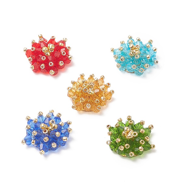 PandaHall Glass Beads Cabochons, with Golden Iron Sieve Findings, Flower, Mixed Color, 18~19x15~16x6~7mm Glass Flower Multicolor
PandaHall Glass Beads Cabochons, with Golden Iron Sieve Findings, Flower, Mixed Color, 18~19x15~16x6~7mm Glass Flower Multicolor