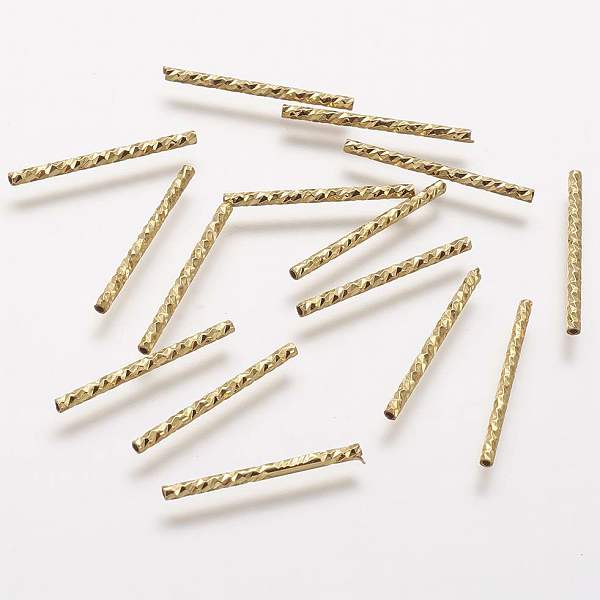 PandaHall Rack Plating Brass Tube Beads, Long-Lasting Plated, Golden, 20x1.5mm, Hole: 0.5mm Brass Tube
PandaHall Rack Plating Brass Tube Beads, Long-Lasting Plated, Golden, 20x1.5mm, Hole: 0.5mm Brass Tube