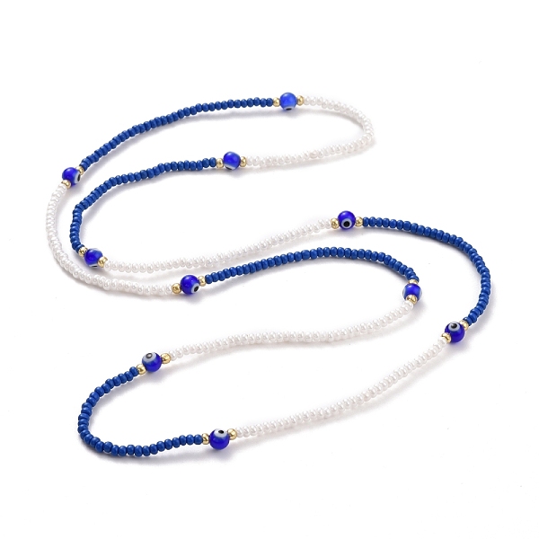 PandaHall Evil Eye Lampwork & Glass Seed Beaded Elastic Waist Bead Chains, Summer Body Chains, Bikini Jewelry Chains for Women Girls, Royal...
PandaHall Evil Eye Lampwork & Glass Seed Beaded Elastic Waist Bead Chains, Summer Body Chains, Bikini Jewelry Chains for Women Girls, Royal...