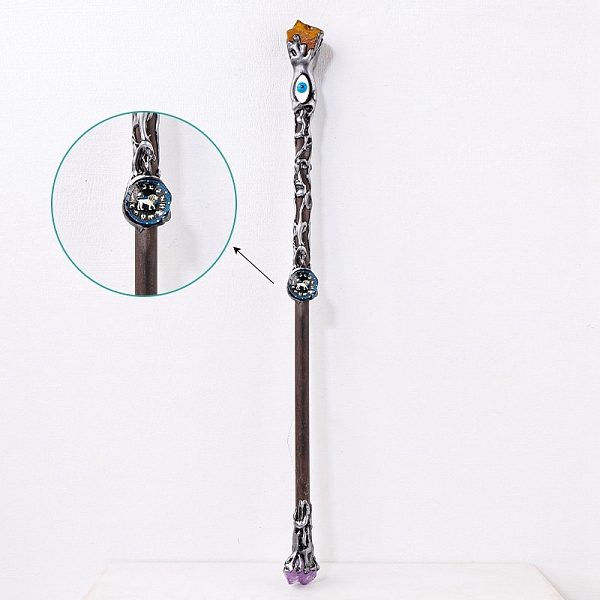 PandaHall Natural Tiger Eye Twelve Constellation Magic Wand, Cosplay Magic Wand, for Witches and Wizards, Leo, 290mm Tiger Eye Leo
PandaHall Natural Tiger Eye Twelve Constellation Magic Wand, Cosplay Magic Wand, for Witches and Wizards, Leo, 290mm Tiger Eye Leo