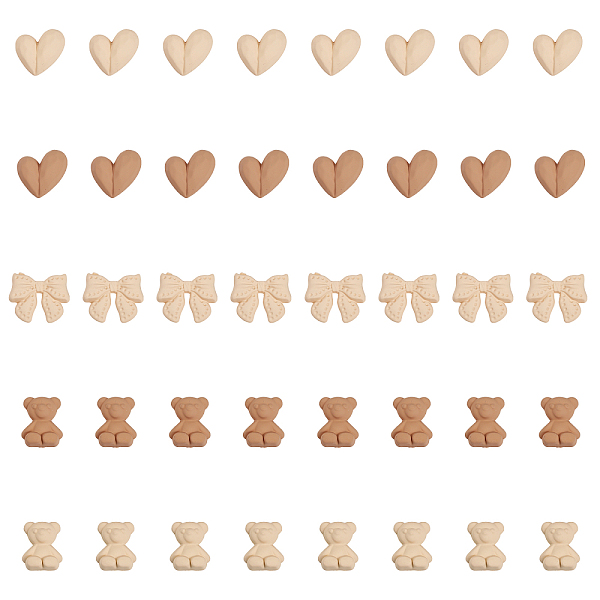 PandaHall CHGCRAFT 40Pcs 5 Style Opaque Acrylic Cabochons, Rubberized Style, Heart & Bowknot & Bear, Mixed Color, 21.5~24x18~30x5~8mm..., Multicolor
PandaHall CHGCRAFT 40Pcs 5 Style Opaque Acrylic Cabochons, Rubberized Style, Heart & Bowknot & Bear, Mixed Color, 21.5~24x18~30x5~8mm..., Multicolor