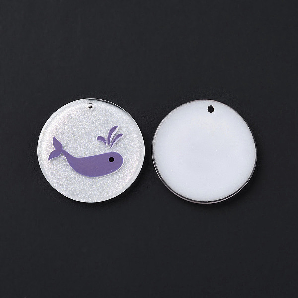 PandaHall Acrylic Pendants, with Enamel and Glitter Powder, Flat Round with Dolphin Pattern, WhiteSmoke, 24x2mm, Hole: 1.5mm Acrylic Dolphin..., White
PandaHall Acrylic Pendants, with Enamel and Glitter Powder, Flat Round with Dolphin Pattern, WhiteSmoke, 24x2mm, Hole: 1.5mm Acrylic Dolphin..., White