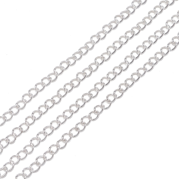 PandaHall Unwelded Iron Twisted Chains, Oval, with Spool, Silver Color Plated, 3.5x2.5x0.7mm, about 328.08 Feet(100m)/roll Iron Silver
PandaHall Unwelded Iron Twisted Chains, Oval, with Spool, Silver Color Plated, 3.5x2.5x0.7mm, about 328.08 Feet(100m)/roll Iron Silver