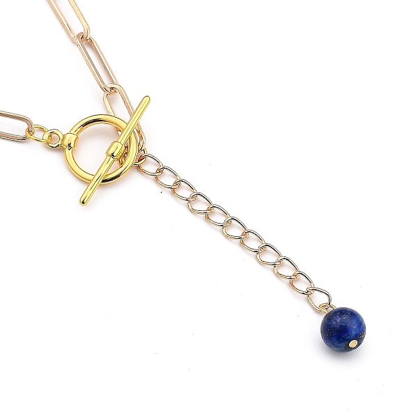 PandaHall Lariat Necklaces, with Round Natural Lapis Lazuli Beads, Brass Toggle Clasps, Iron Paperclip Chains and Cardboard Box, Golden...
PandaHall Lariat Necklaces, with Round Natural Lapis Lazuli Beads, Brass Toggle Clasps, Iron Paperclip Chains and Cardboard Box, Golden...