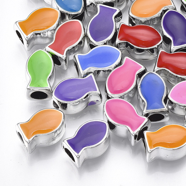 PandaHall UV Plating Acrylic European Beads, with Enamel, Large Hole Beads, Fish, Mixed Color, Platinum, 14x9x9mm, Hole: 5mm Acrylic Fish..., Multicolor
PandaHall UV Plating Acrylic European Beads, with Enamel, Large Hole Beads, Fish, Mixed Color, Platinum, 14x9x9mm, Hole: 5mm Acrylic Fish..., Multicolor