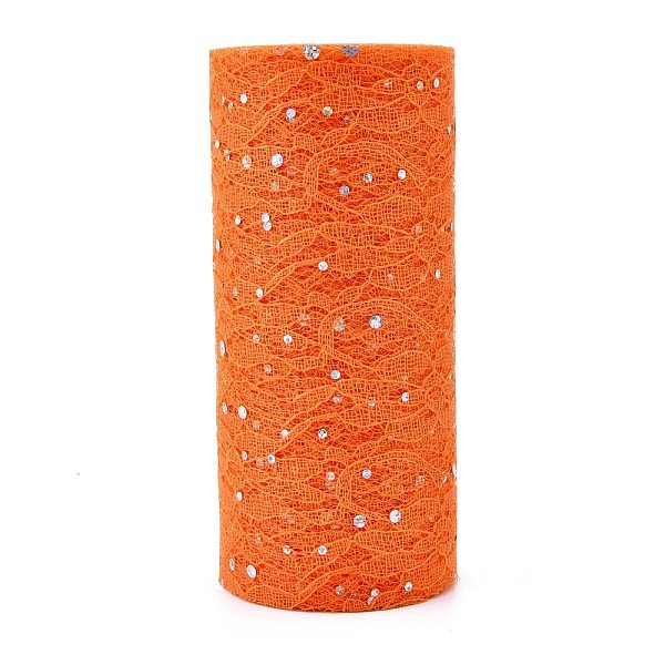 PandaHall Glitter Sequin Deco Mesh Ribbons, Tulle Fabric, for Wedding Party Decoration, Skirts Decoration Making, Orange, 6 inch(150mm)...
PandaHall Glitter Sequin Deco Mesh Ribbons, Tulle Fabric, for Wedding Party Decoration, Skirts Decoration Making, Orange, 6 inch(150mm)...