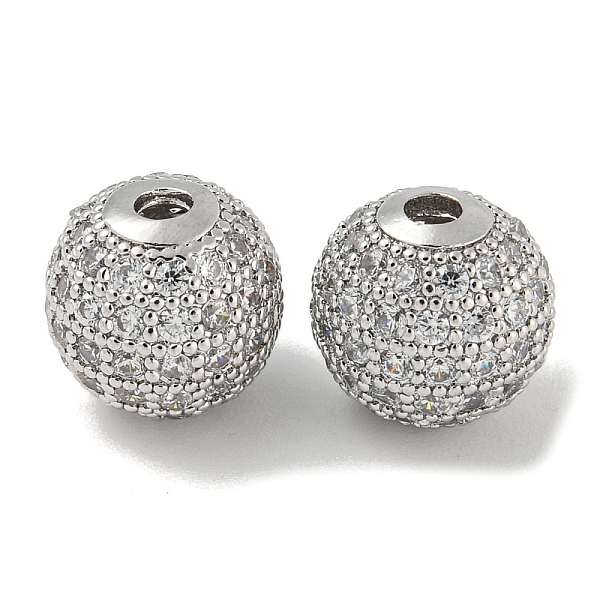 PandaHall Brass Micro Pave Clear Cubic Zirconia Beads, Round, Platinum, 10x9.5mm, Hole: 2mm Brass+Cubic Zirconia
PandaHall Brass Micro Pave Clear Cubic Zirconia Beads, Round, Platinum, 10x9.5mm, Hole: 2mm Brass+Cubic Zirconia