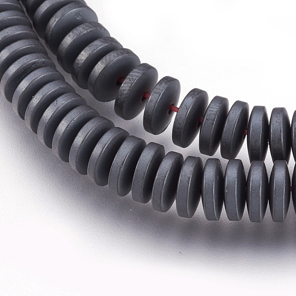 PandaHall Non-magnetic Synthetic Hematite Beads Strands, Frosted, Heishi Beads, Flat Round/Disc, 6x2mm, Hole: 1mm, about 190pcs/strand, 15.7...
PandaHall Non-magnetic Synthetic Hematite Beads Strands, Frosted, Heishi Beads, Flat Round/Disc, 6x2mm, Hole: 1mm, about 190pcs/strand, 15.7...