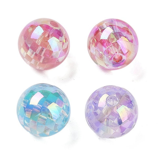 PandaHall UV Plating Rainbow Iridescent Acrylic Beads, Round with Tartan Pattern, Mixed Color, 15.8mm, Hole: 2.8mm Acrylic Round Multicolor
PandaHall UV Plating Rainbow Iridescent Acrylic Beads, Round with Tartan Pattern, Mixed Color, 15.8mm, Hole: 2.8mm Acrylic Round Multicolor